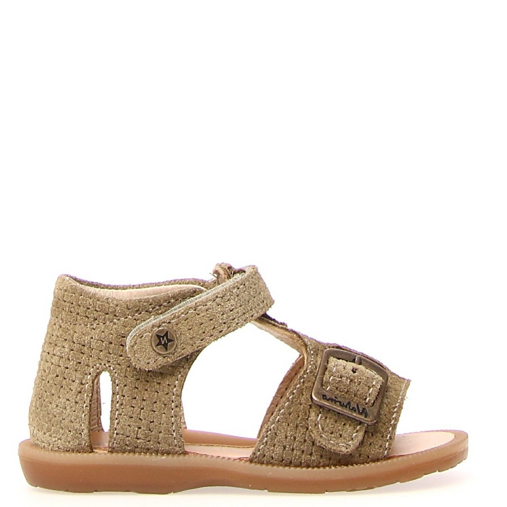 Naturino Quarzo - Sandals Suede Lizard Woven - Stone - MintMouse (Unicorner Concept Store)
