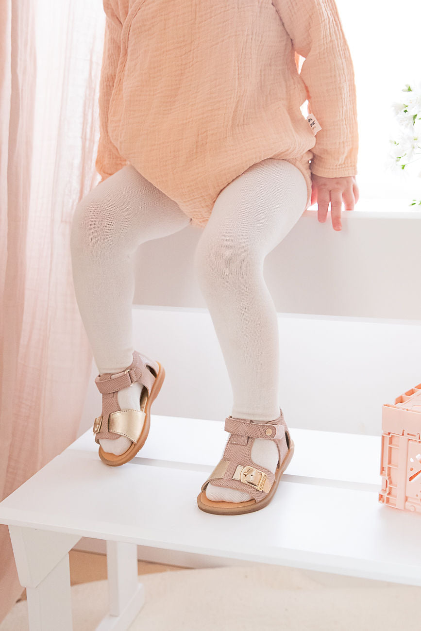 Naturino Quarzo - Sandals Suede Lizard Cipria-Platinum - Rose - MintMouse (Unicorner Concept Store)