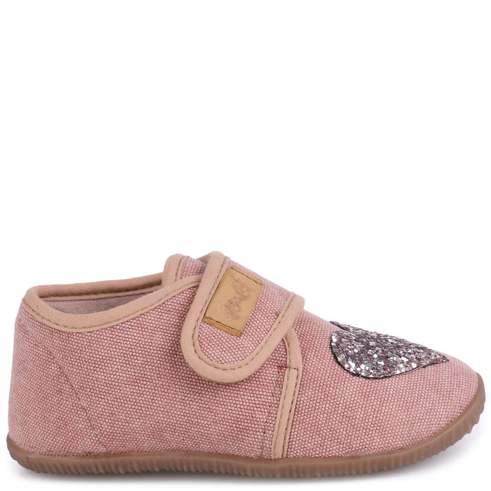 (EK5000A-23) Emel slippers - Pink Sparkly heart