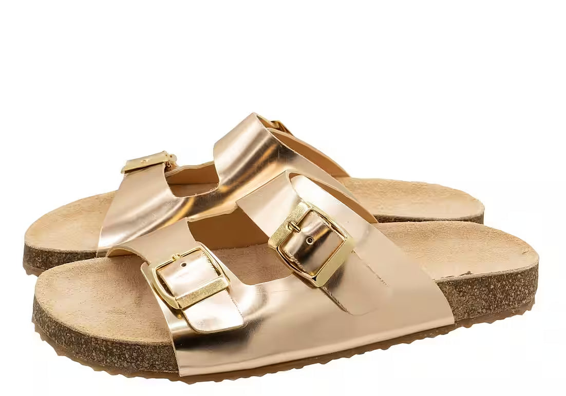 Ocra 291 Sandals Mules Women's Leather Rose Gold Pumps - MintMouse (Unicorner Concept Store)