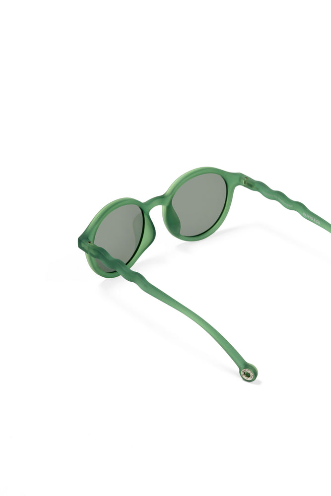 Sunglasses - Olive Green Oval Adult