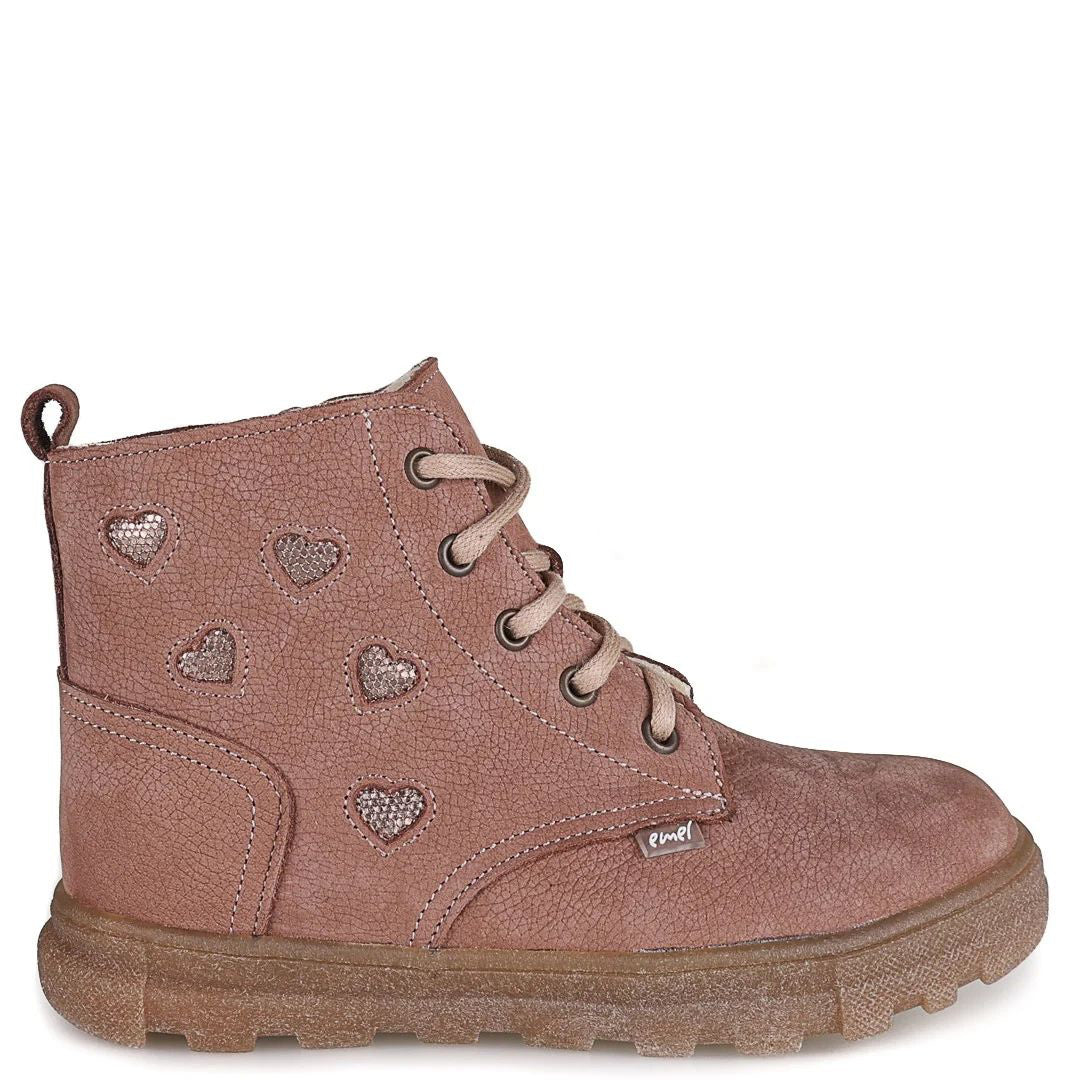 (EY2851A) Emel Polar-lined Kids Ankle Boots