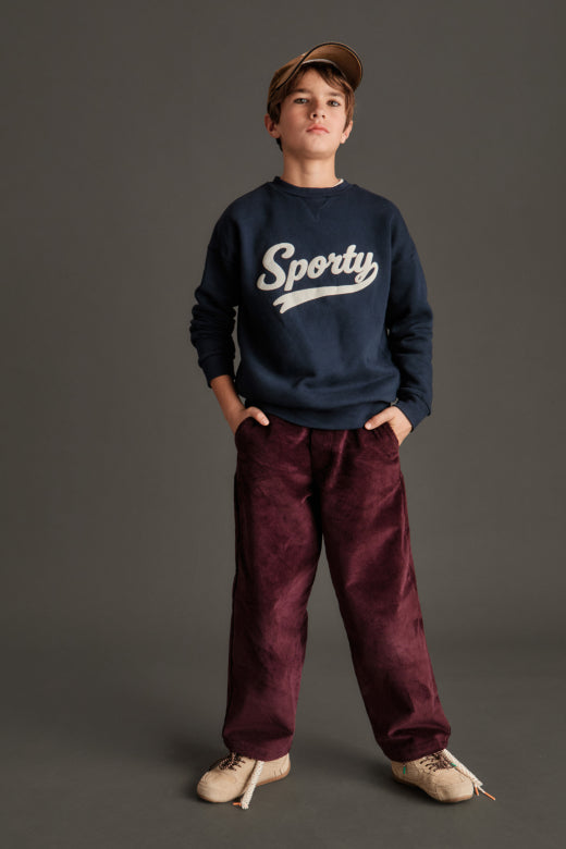 SPORTY FLEECE SWEATSHIRT