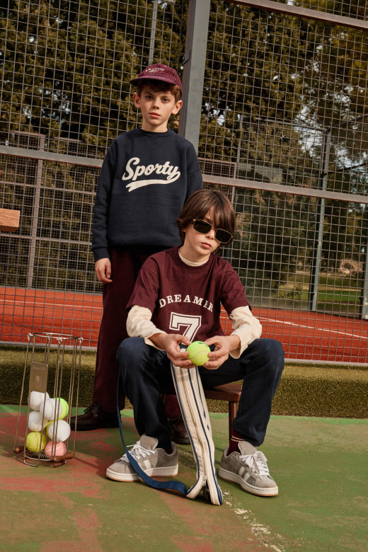 SPORTY FLEECE SWEATSHIRT
