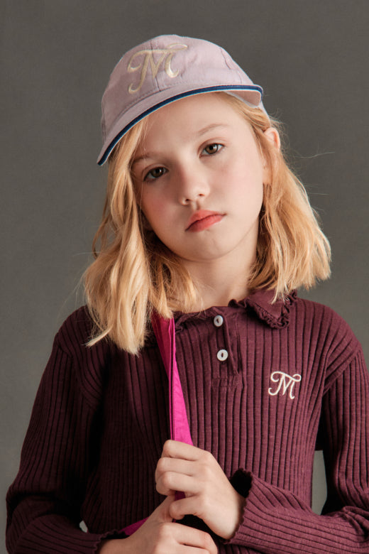 ENRICA FLAMÉ POLO - AUBERGINE