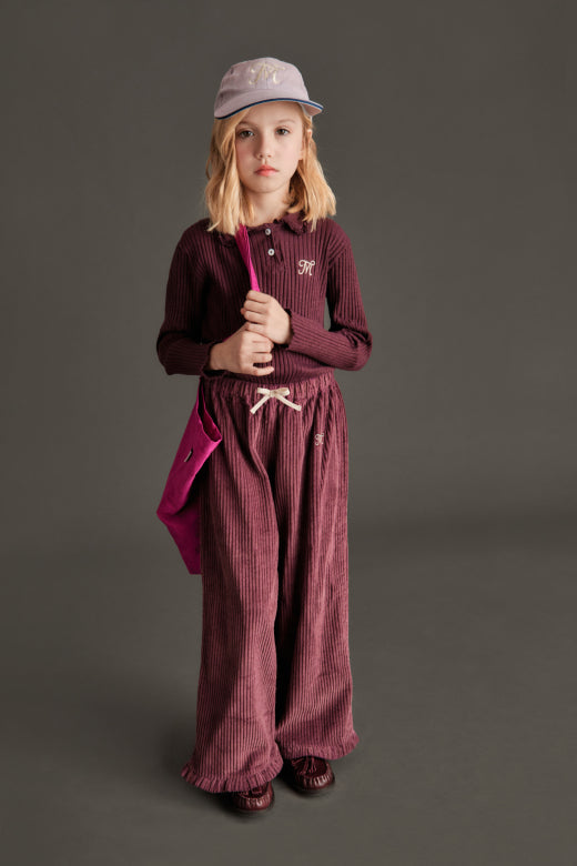 ENRICA FLAMÉ POLO - AUBERGINE