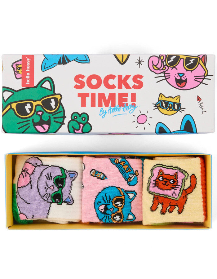 Socks Pack Cats - Hello Hossy - MintMouse (Unicorner Concept Store)