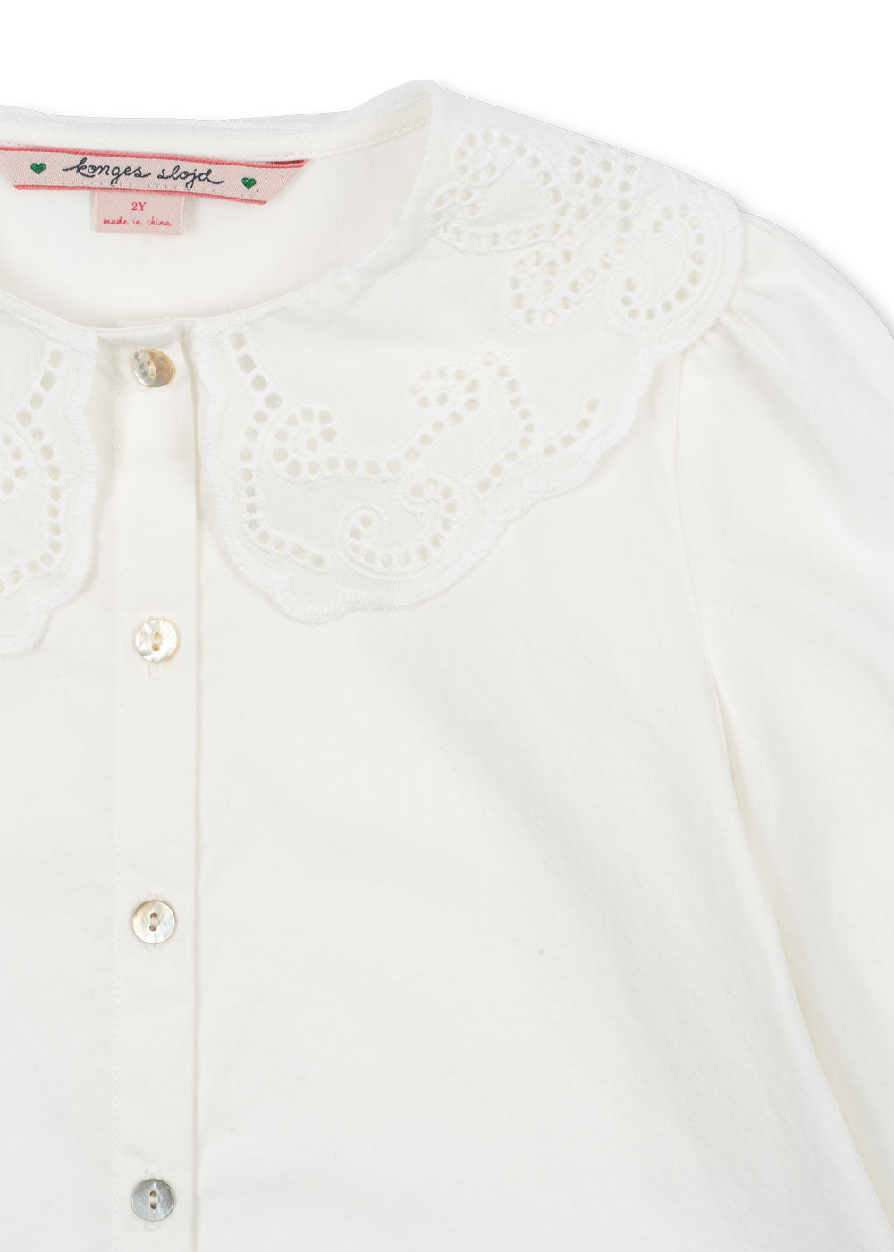 (KS106211) RILO COLLAR SHIRT GOTS - Optic white