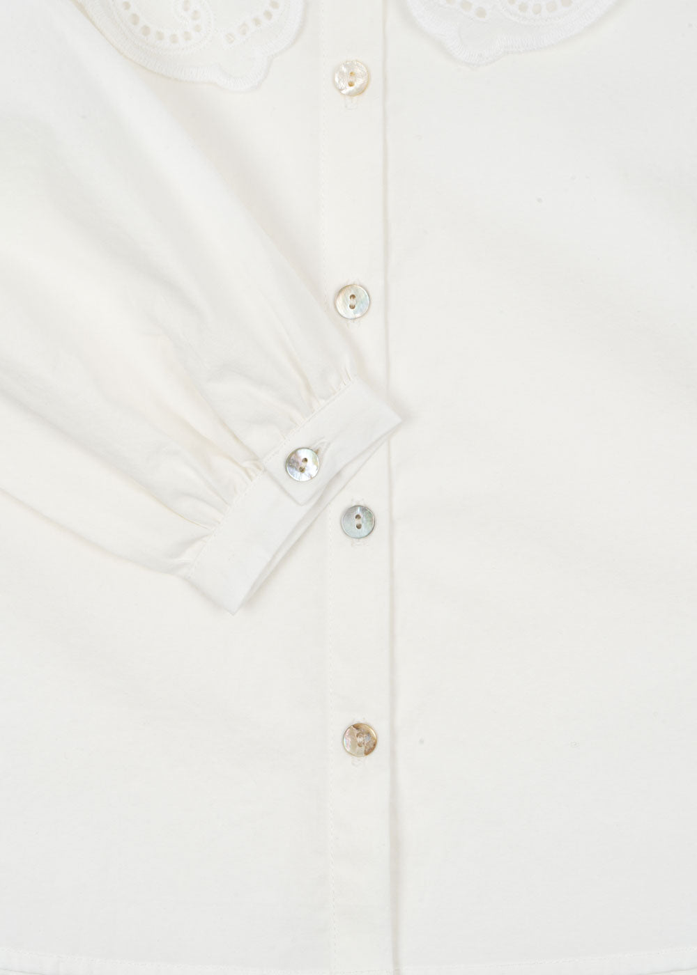 (KS106211) RILO COLLAR SHIRT GOTS - Optic white