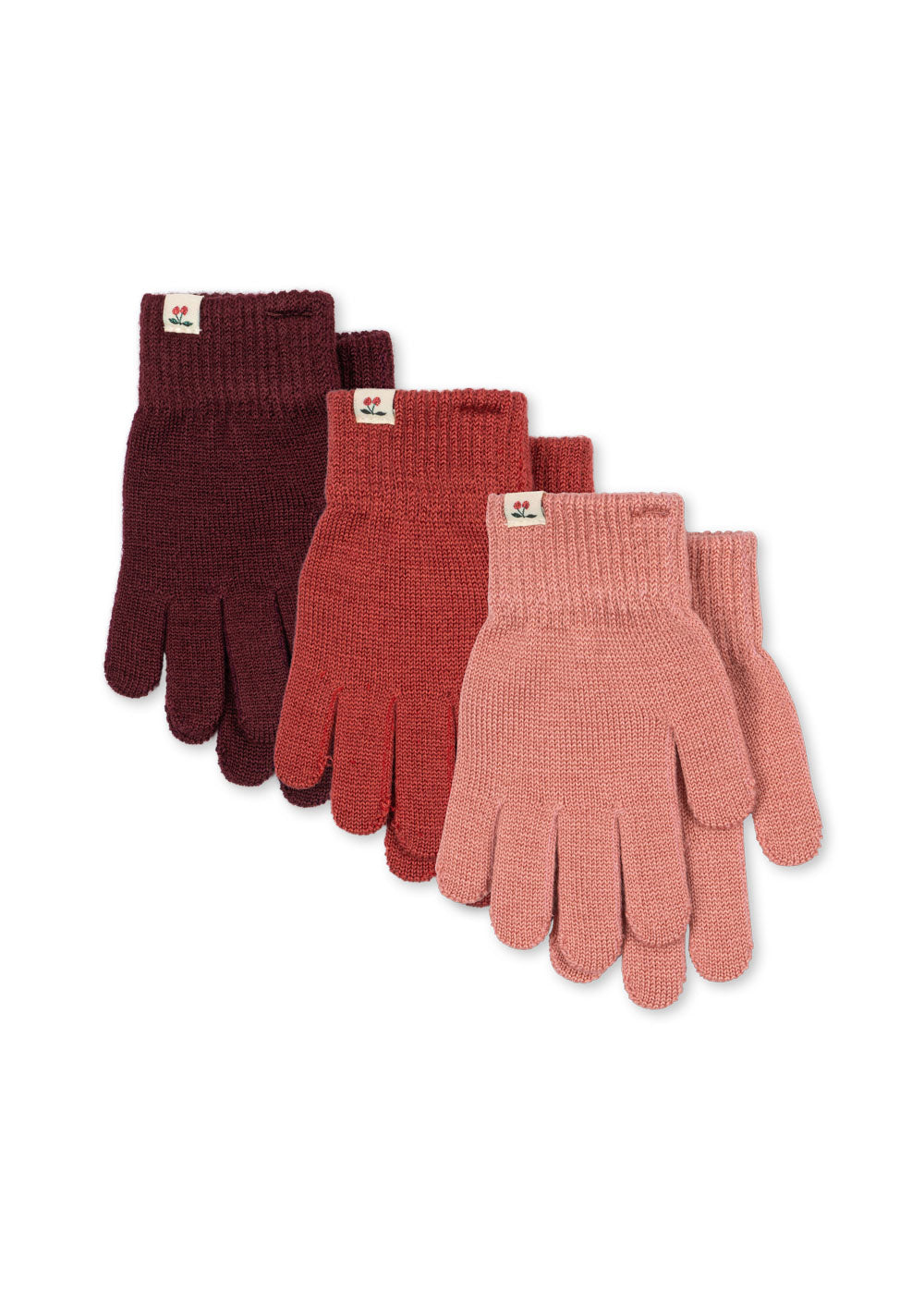 (KS105674) 2 PACK FILLA GLOVES - rose mix