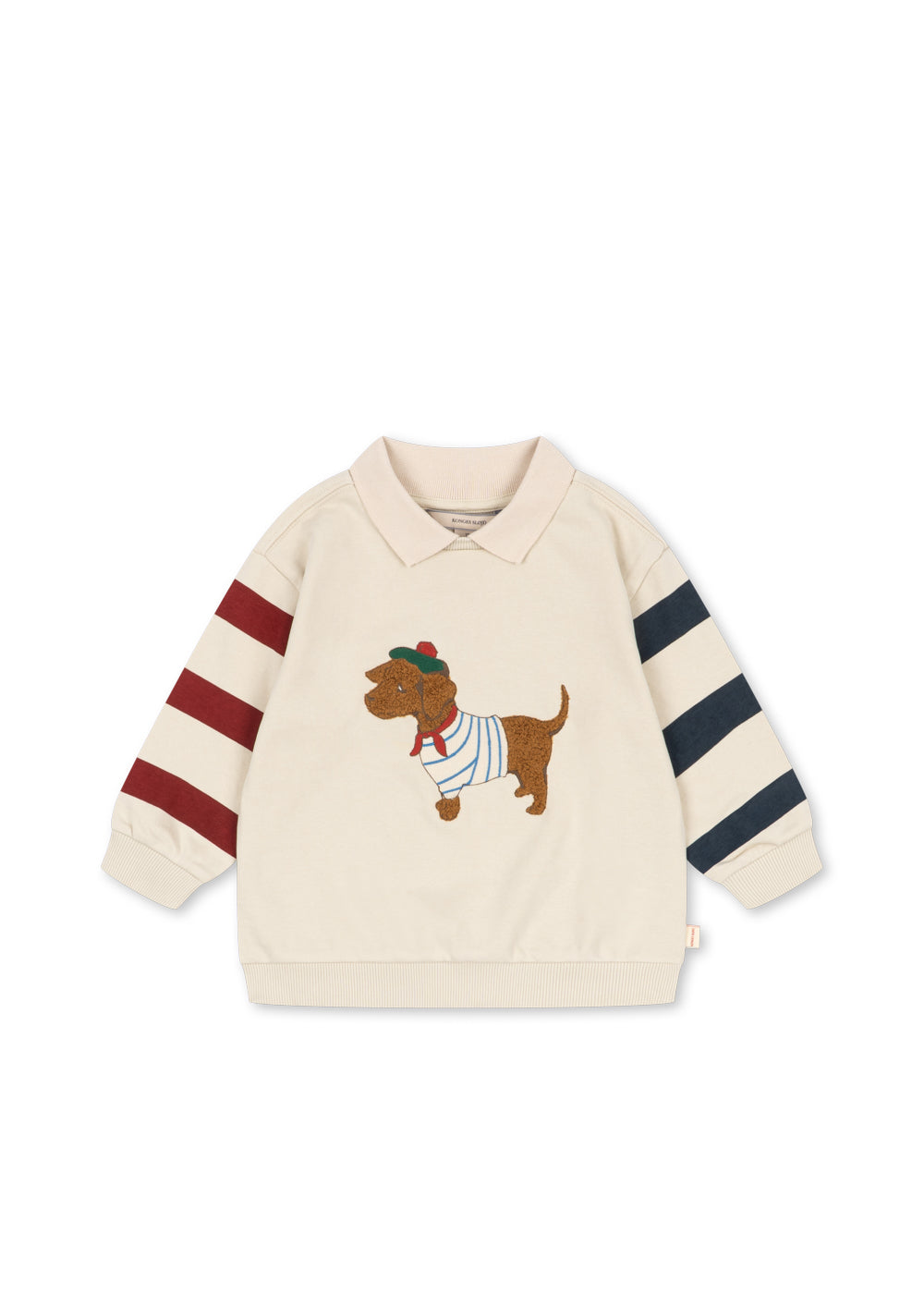 (KS106253) Spotty sweat shirt Gots - Brown rice