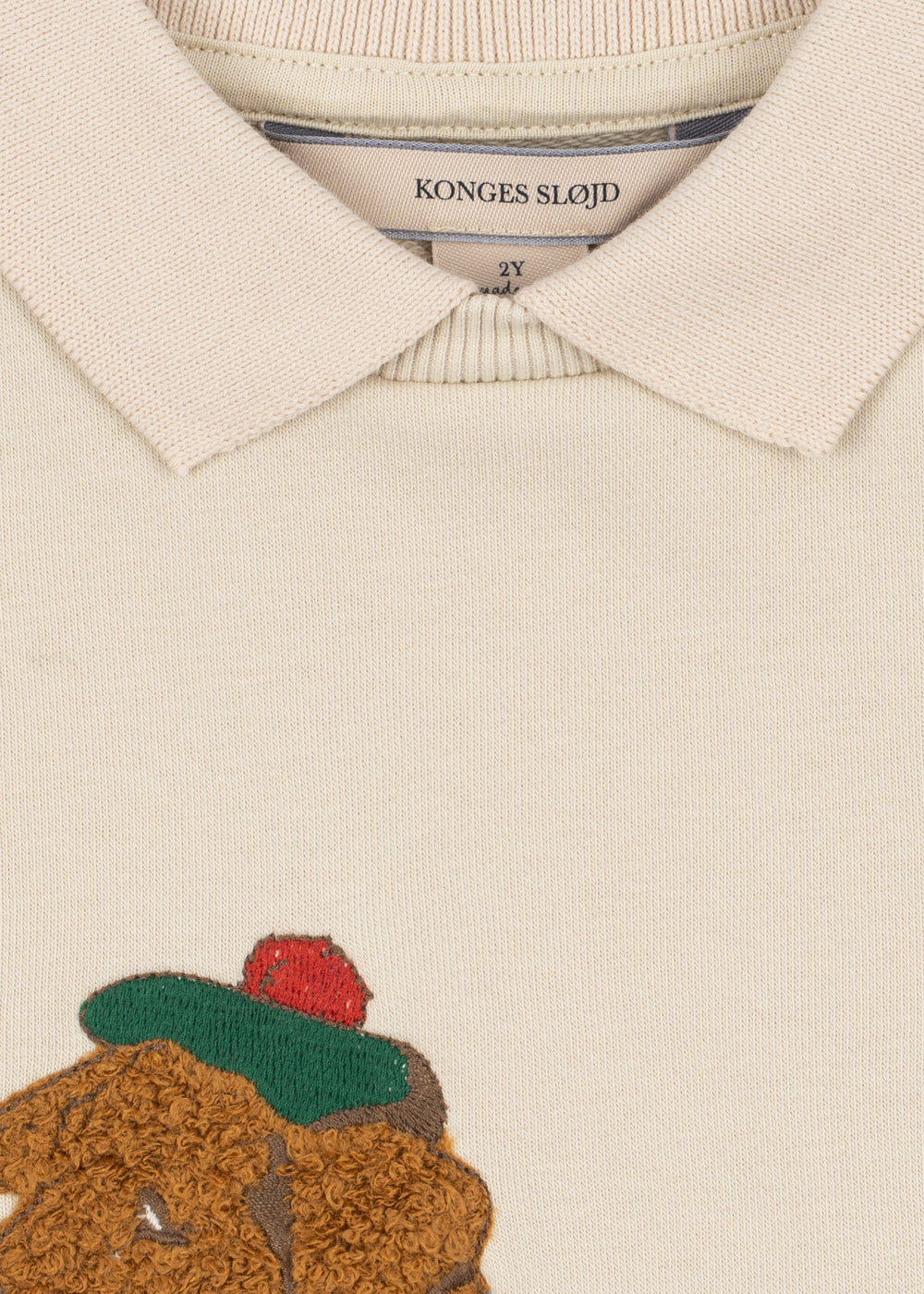 (KS106253) Spotty sweat shirt Gots - Brown rice