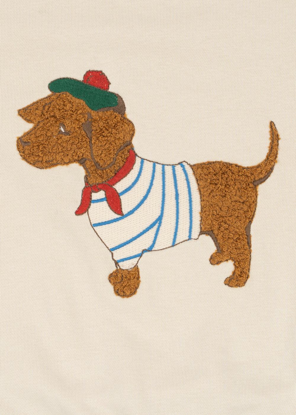 (KS106253) Spotty sweat shirt Gots - Brown rice