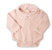(1232TE00088-426) Body long sleeve with collar - warm pink