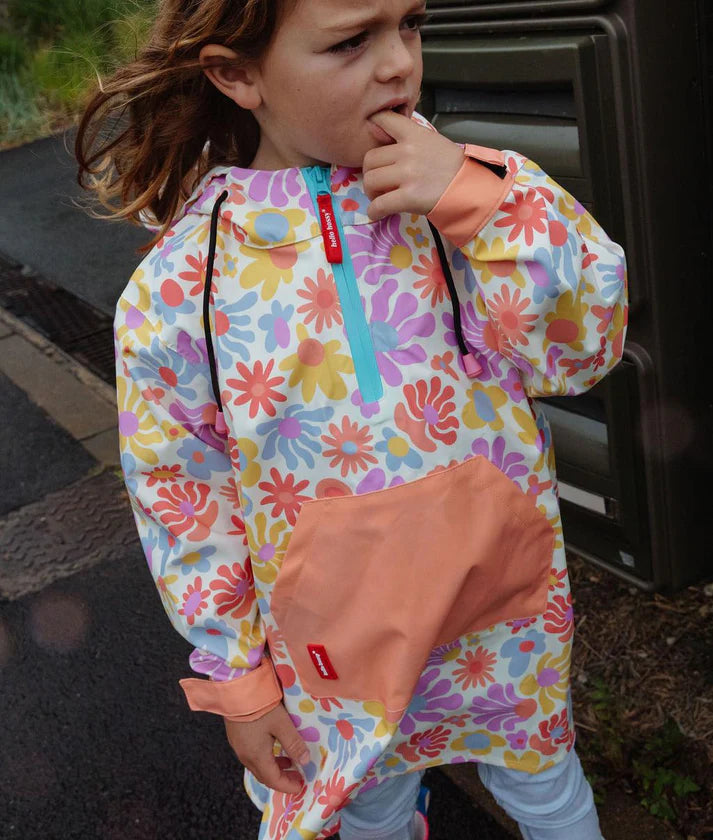 Retro Flowers Rain Poncho - MintMouse (Unicorner Concept Store)