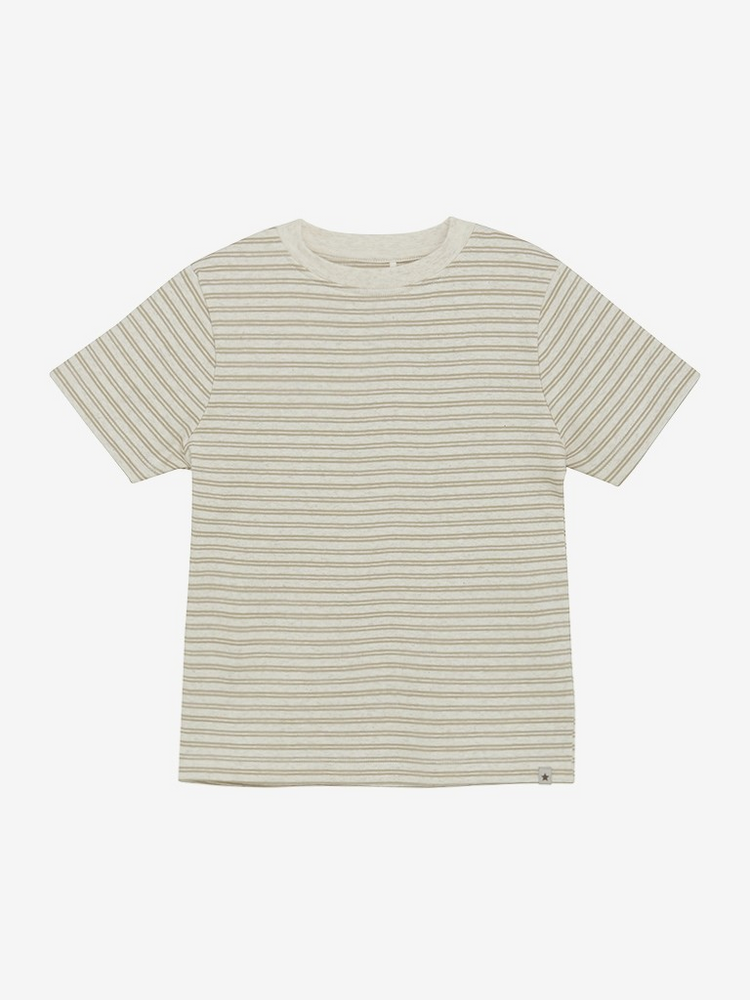 480594 -Shirt SS Melange Rib - Irish cream 2208