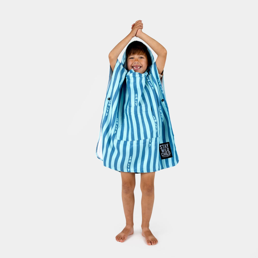 PONCHO SALTY STRIPES (quick drying) - MintMouse (Unicorner Concept Store)