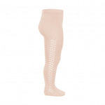 Side openwork warm tights NUDE