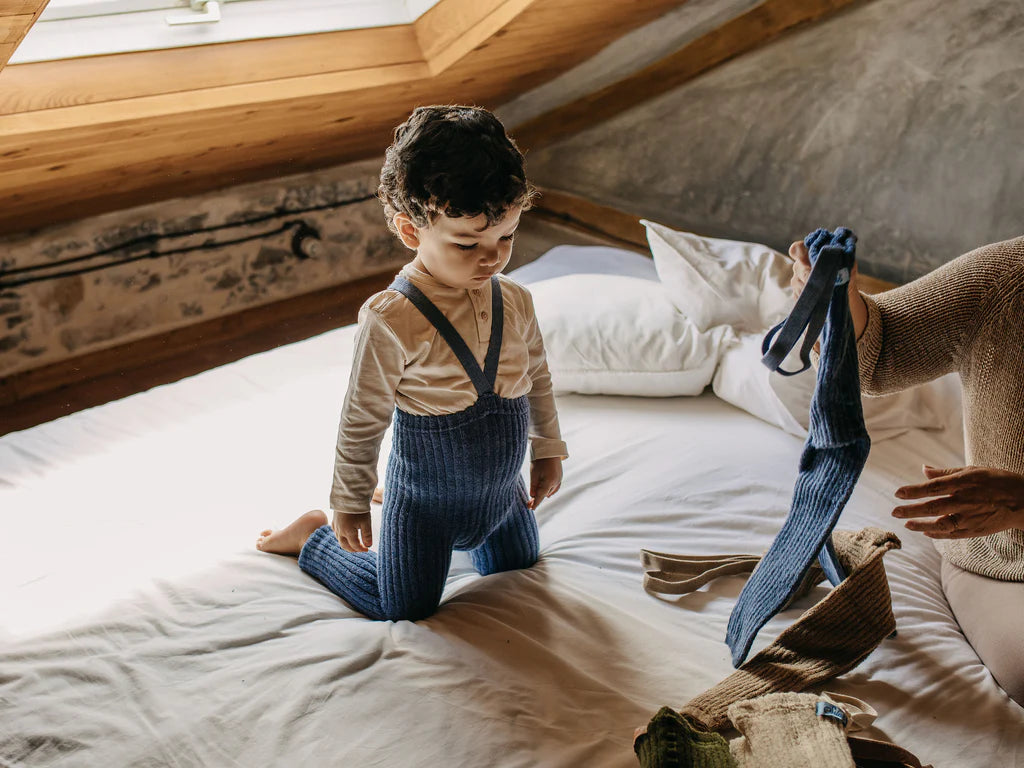 Granny Teddy Steel Blue Blend Footless - MintMouse (Unicorner Concept Store)