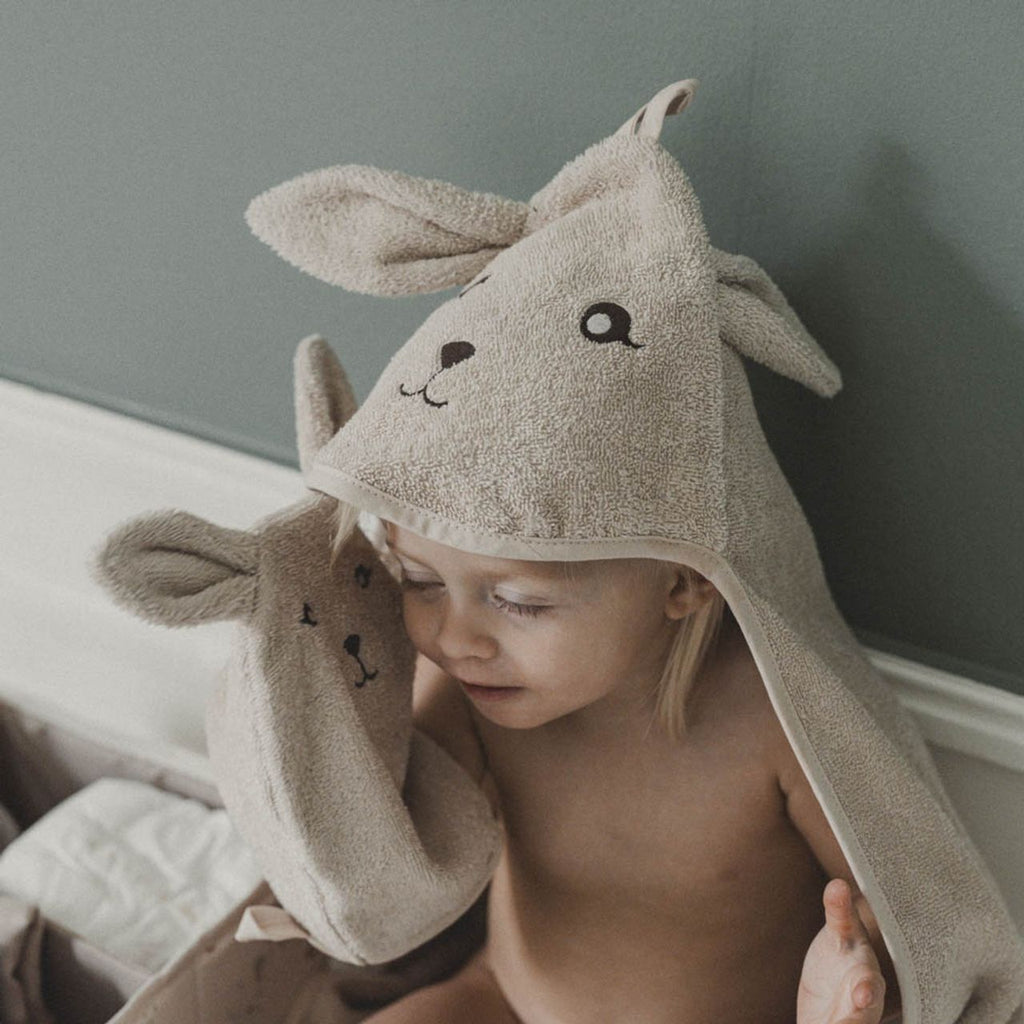 Mivo Hooded Towel - Bunny - MintMouse (Unicorner Concept Store)
