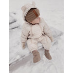Baby Mocs Soft Snow Boots Dark Beige