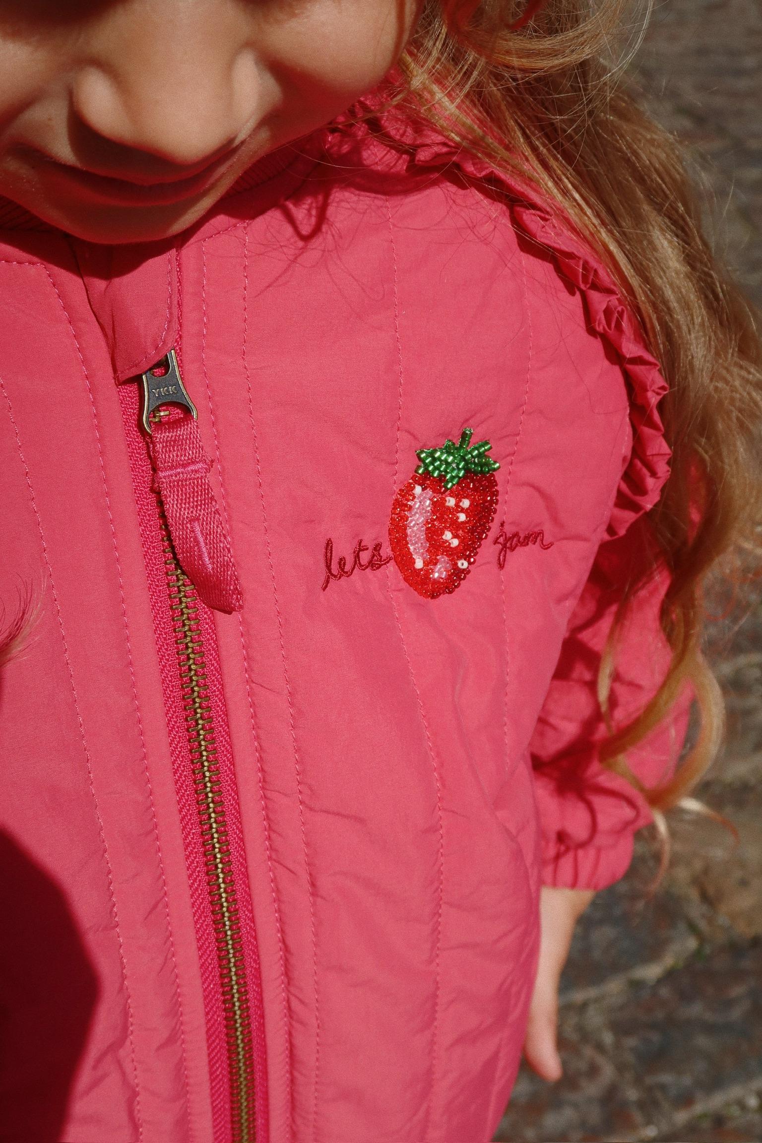 (KS102314) Juno Sparkle Bomber Jacket - Raspberry wine - MintMouse (Unicorner Concept Store)