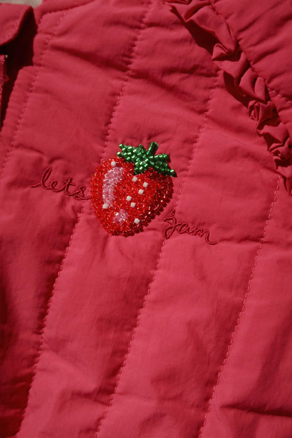 (KS102314) Juno Sparkle Bomber Jacket - Raspberry wine - MintMouse (Unicorner Concept Store)