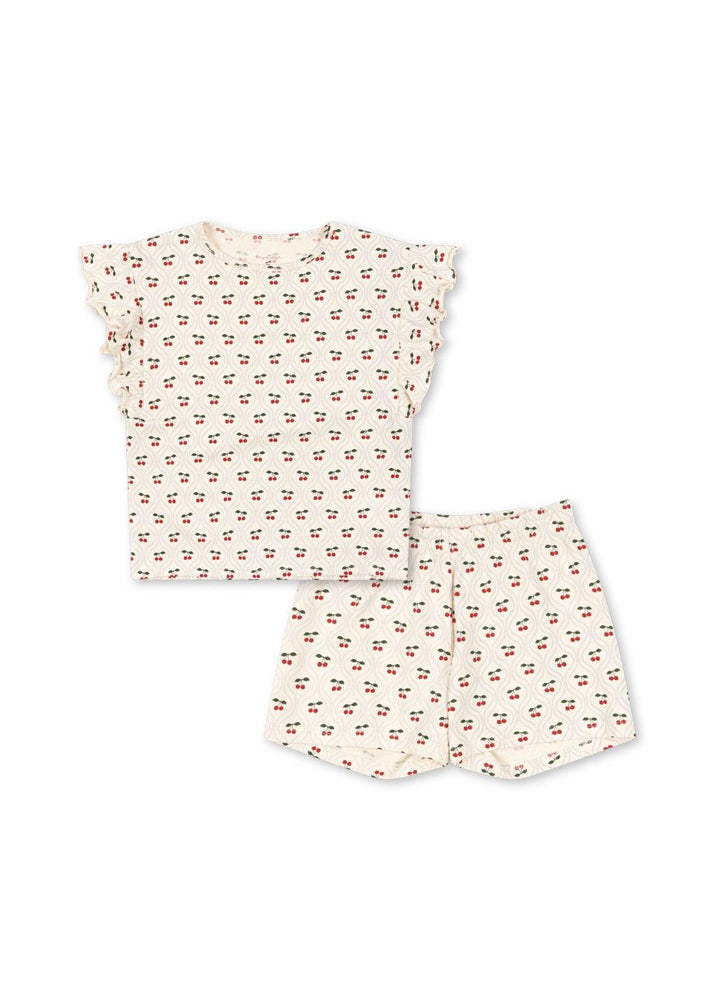 (KS103199) Lin Frill Set Gots - Cherry Motif