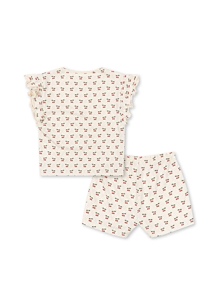 (KS103199) Lin Frill Set Gots - Cherry Motif
