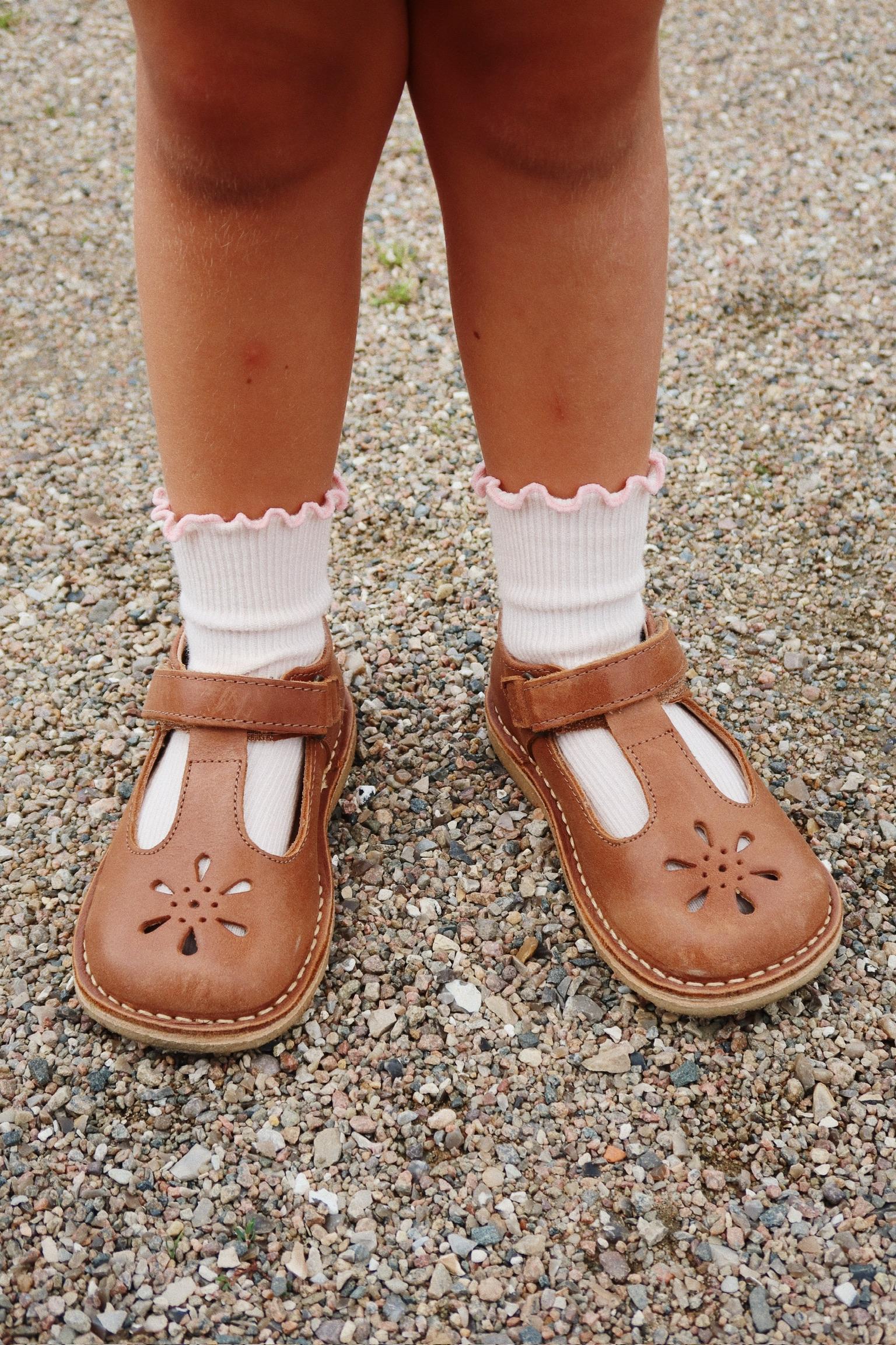 (KS103290) 2-Pack Rib Frill Socks - Rose/Off White - MintMouse (Unicorner Concept Store)