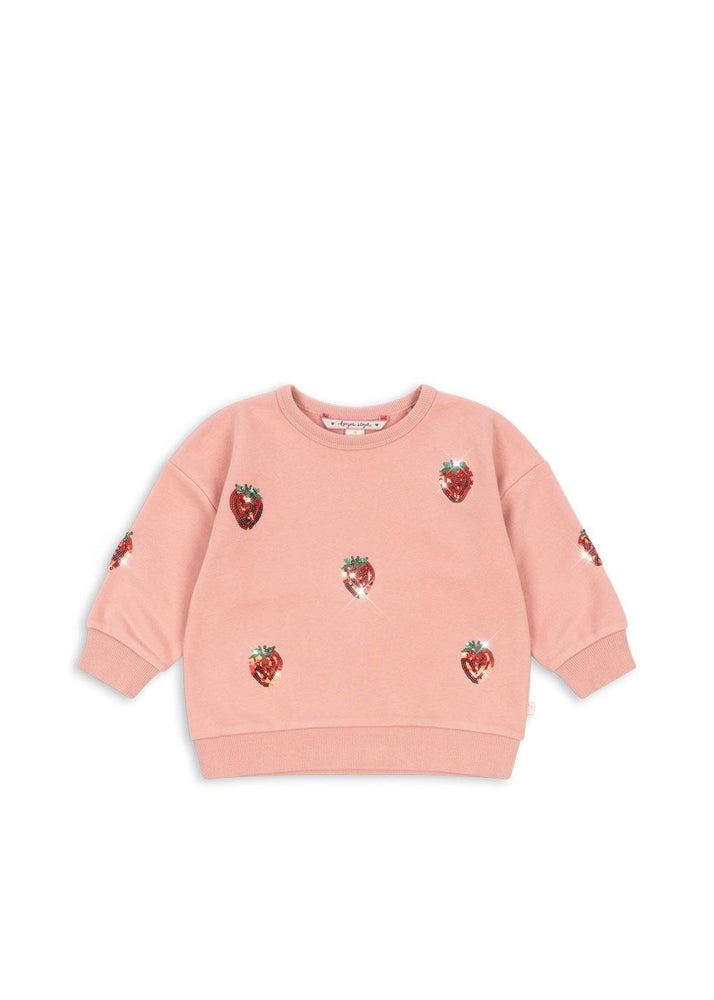 (KS103862) Lou sequin sweat shirt ocs  - Mellow Rose