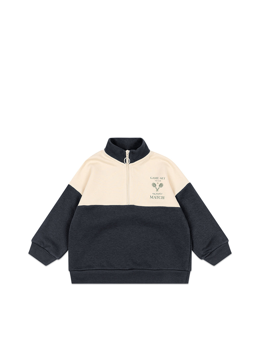 (KS103872) Loupy lou half zip sweat ocs - Total Eclipse - MintMouse (Unicorner Concept Store)