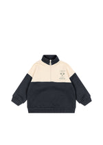 (KS103872) Loupy lou half zip sweat ocs - Total Eclipse