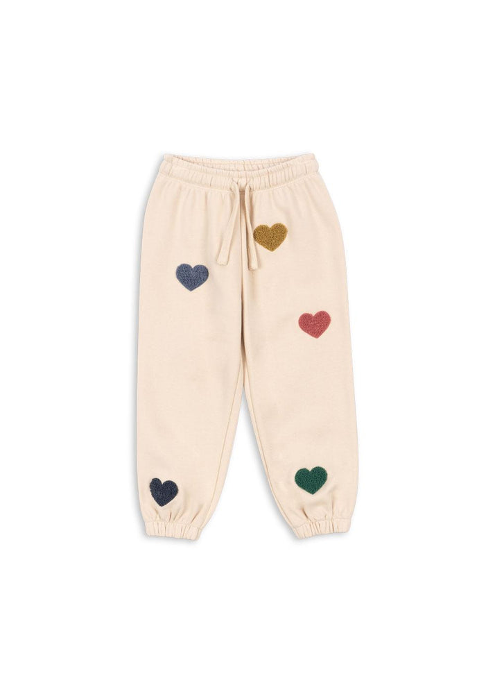 (KS103870) Lou Terry sweat pants ocs - Multi heart