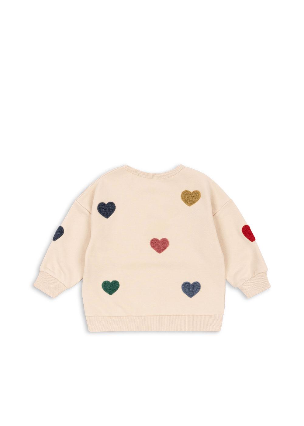 (KS103871) Lou terry sweat shirt ocs  - Multi heart - MintMouse (Unicorner Concept Store)