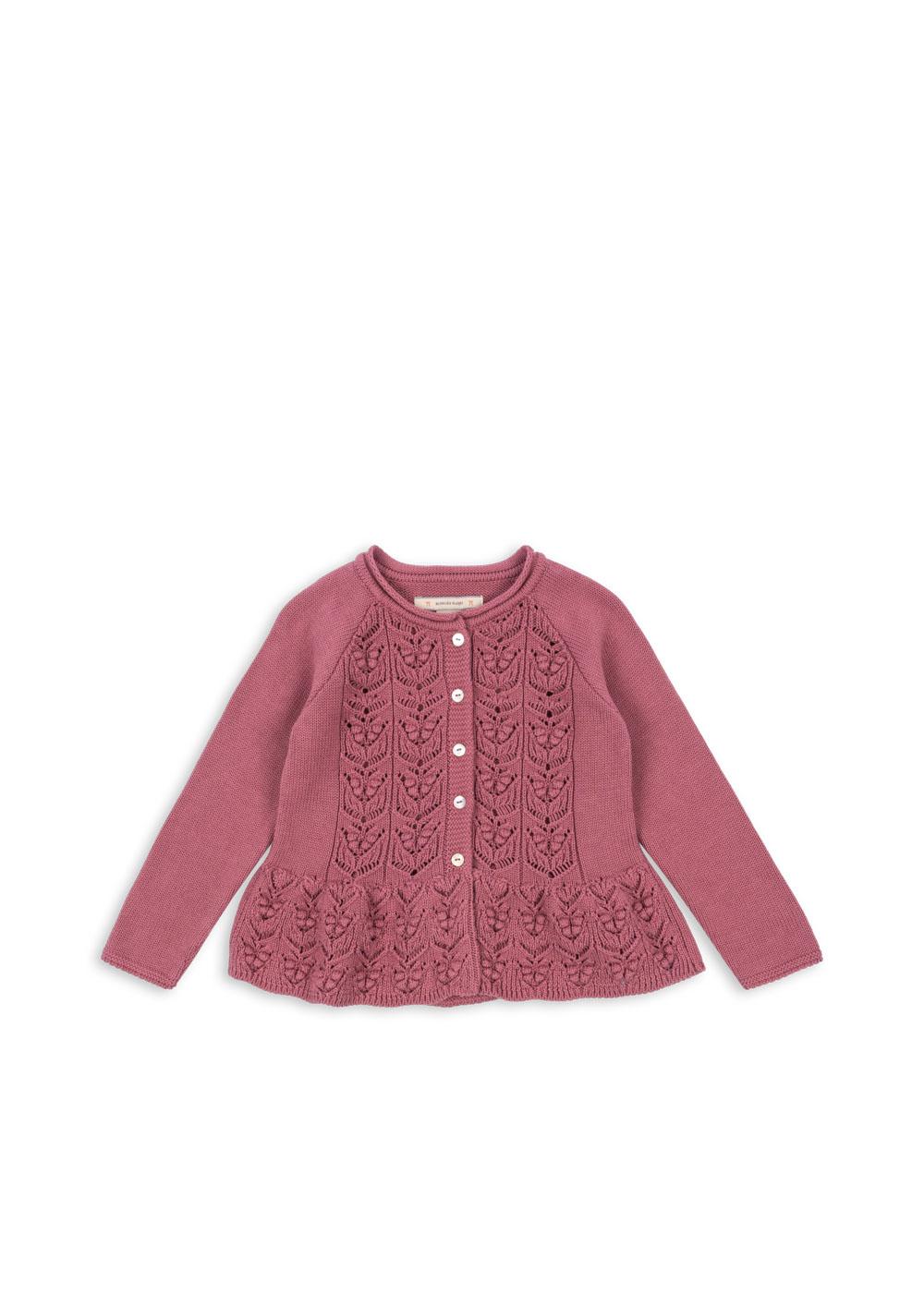 Cabby Frill Cardigan Gots - Deco Rose - MintMouse (Unicorner Concept Store)
