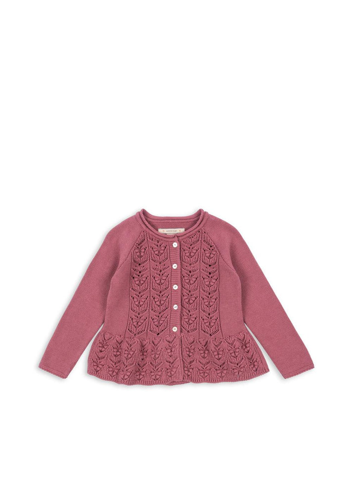 Cabby Frill Cardigan Gots - Deco Rose