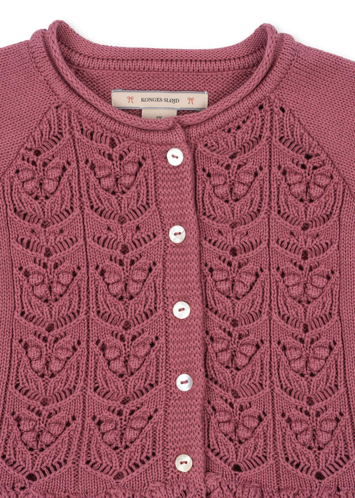Cabby Frill Cardigan Gots - Deco Rose - MintMouse (Unicorner Concept Store)