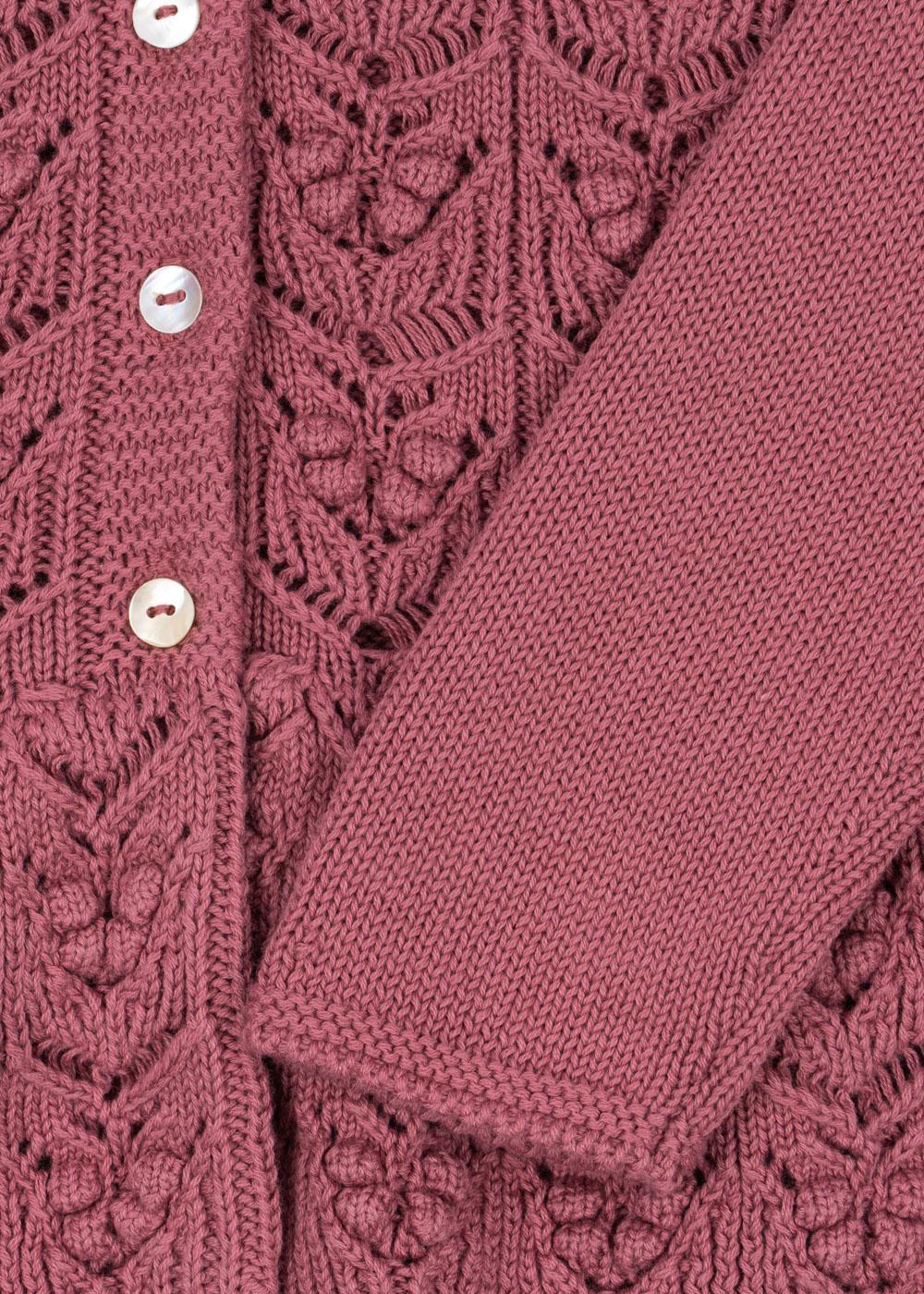 Cabby Frill Cardigan Gots - Deco Rose - MintMouse (Unicorner Concept Store)