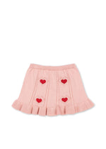(KS103982) Soleil Knit Skirt Gots - Silver Pink