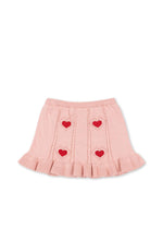 (KS103982) Soleil Knit Skirt Gots - Silver Pink