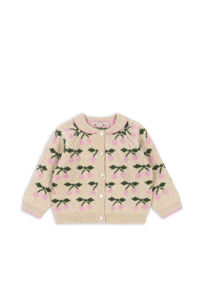 (KS103712) Belou Knit Collar Cardigan