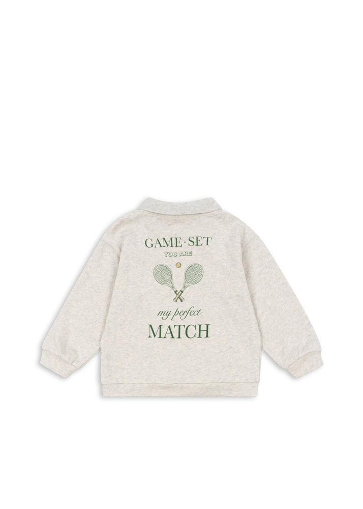 (KS103989) Spotty LS Polo Gots - Off White melange - MintMouse (Unicorner Concept Store)
