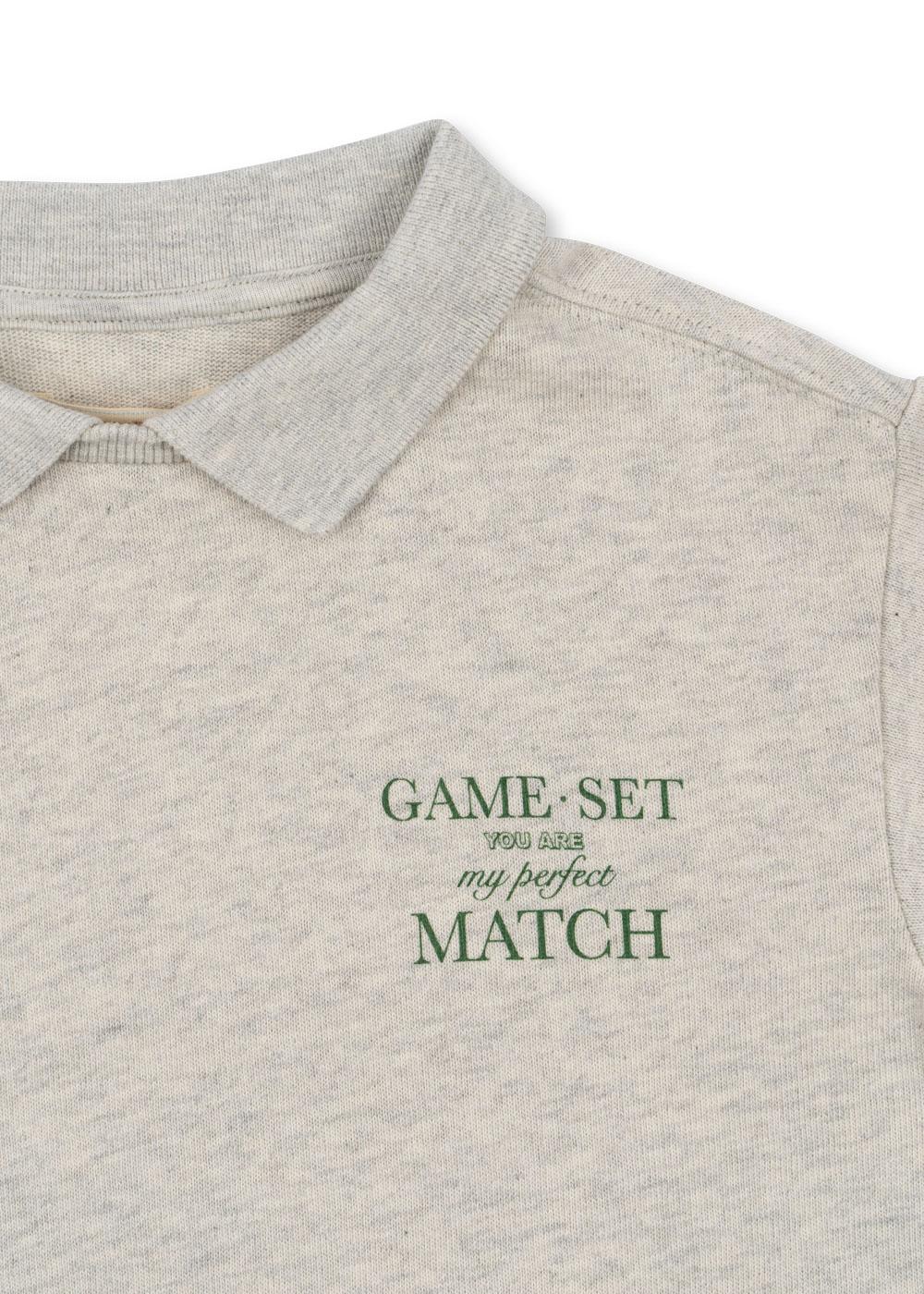 (KS103989) Spotty LS Polo Gots - Off White melange - MintMouse (Unicorner Concept Store)