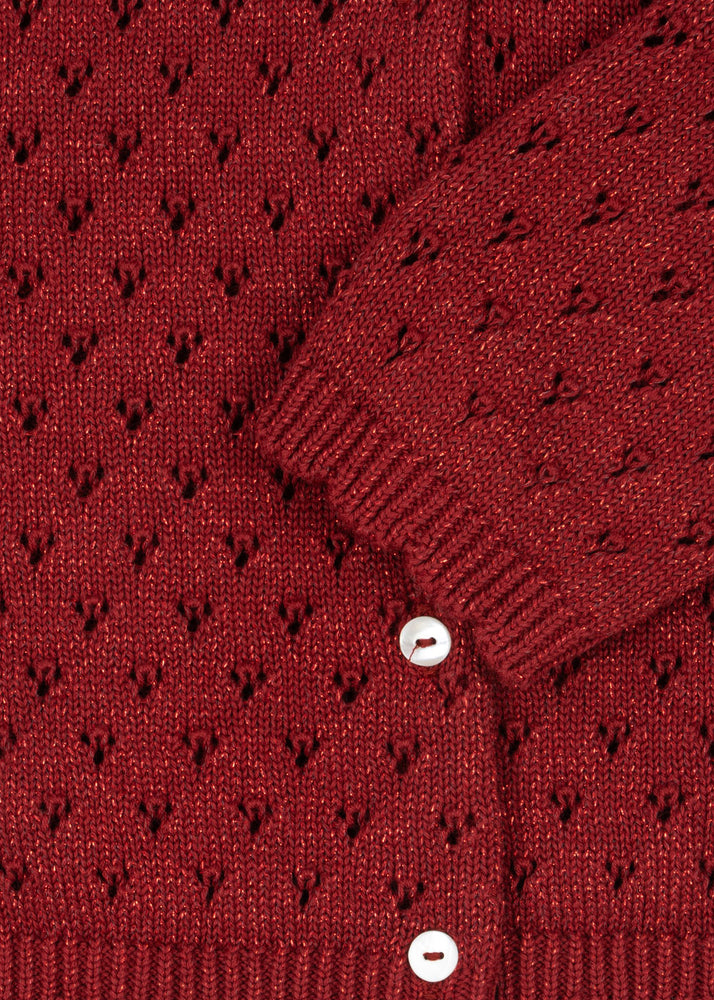 Holiday Cardigan - Red Dahlia - MintMouse (Unicorner Concept Store)