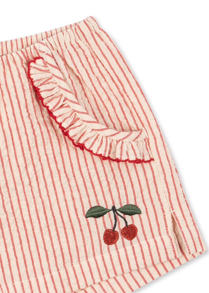 Ellie Frill Shorts Gots - Amour Stripe