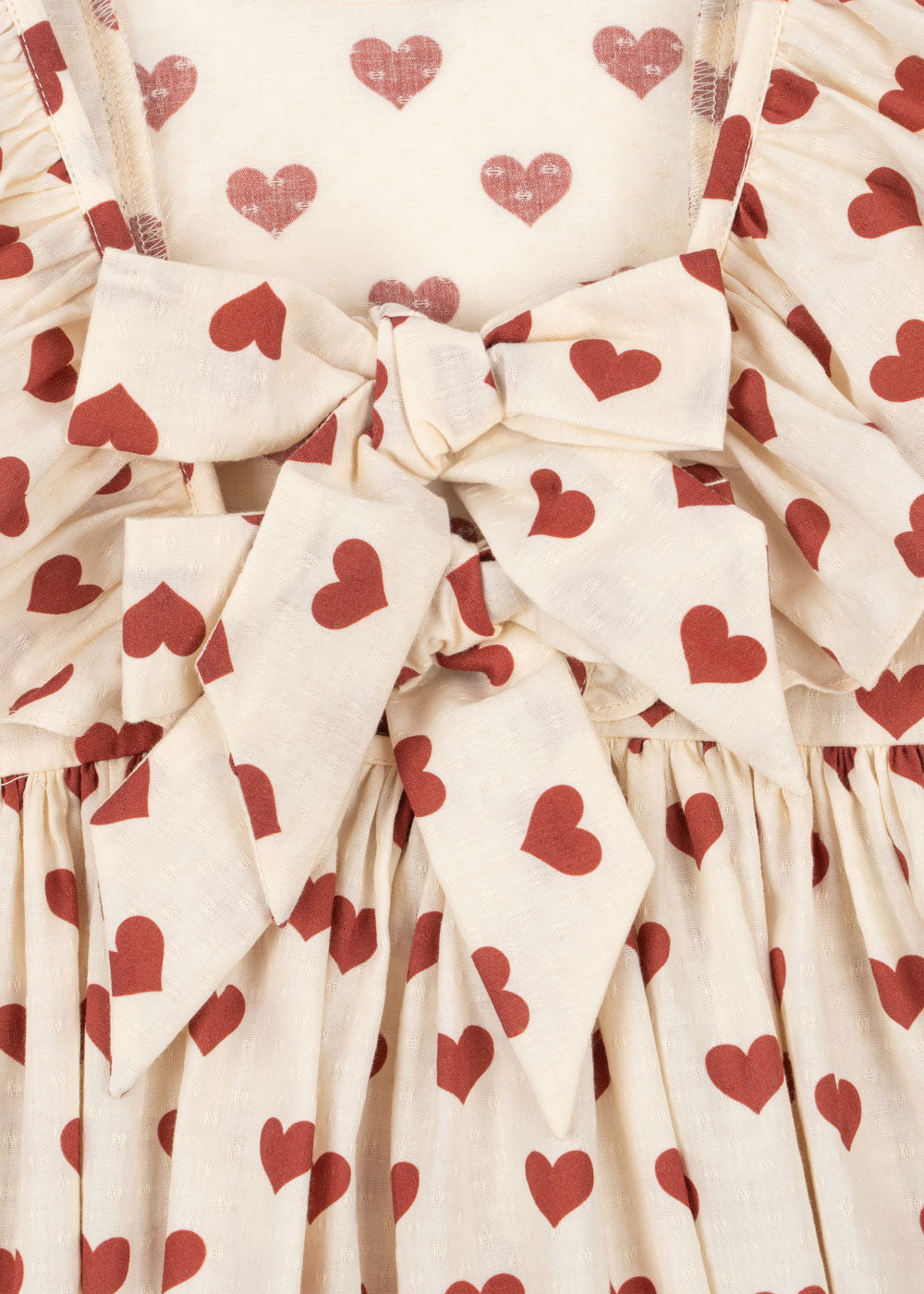 (KS105314) Cianna Bow Dress Gots - Amour Rouge - MintMouse (Unicorner Concept Store)