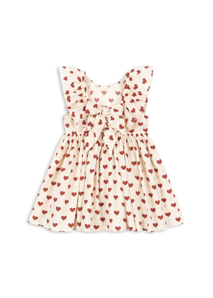 (KS105314) Cianna Bow Dress Gots - Amour Rouge