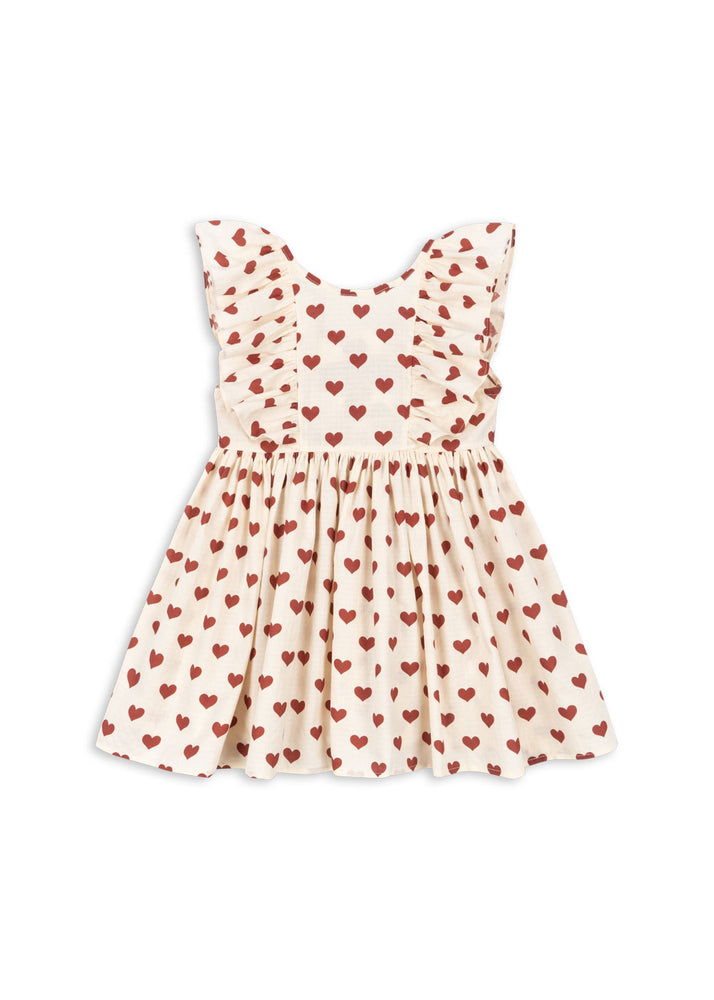 (KS105314) Cianna Bow Dress Gots - Amour Rouge