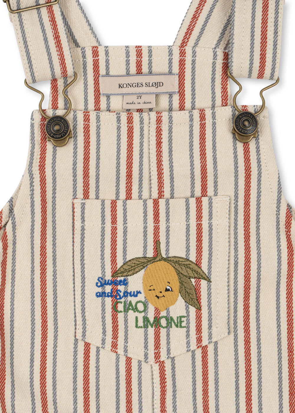 (KS105393) Frankie Overall Gots - Stripe Winds - MintMouse (Unicorner Concept Store)